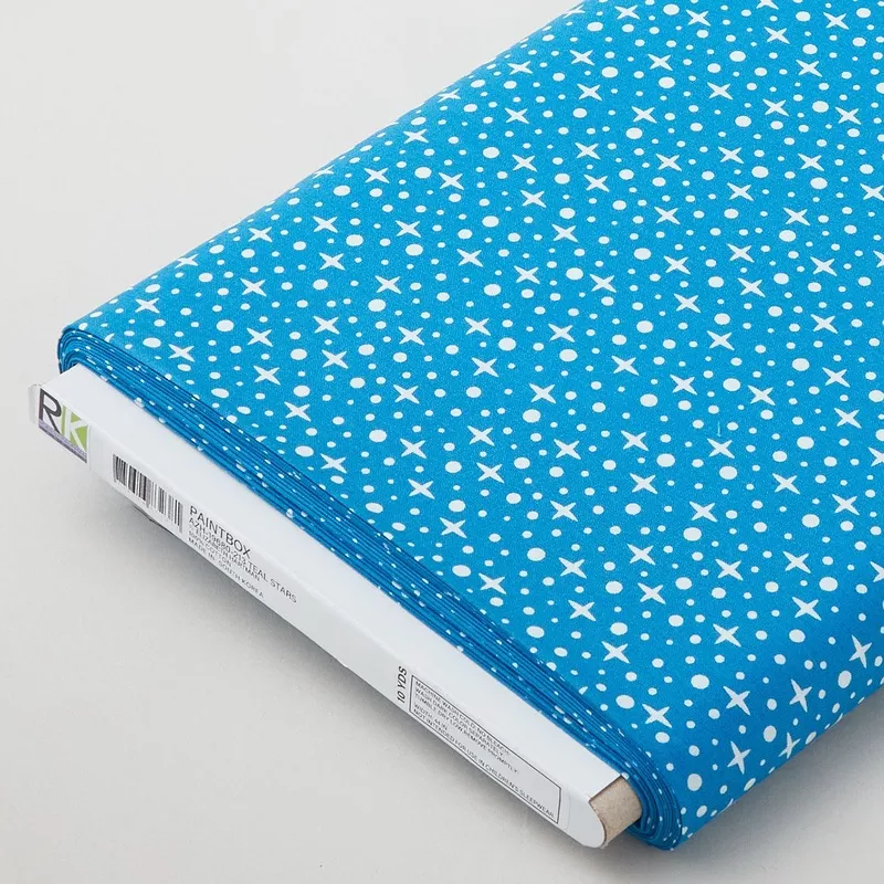 Paintbox – Teal Stars 10 Yard Bolt