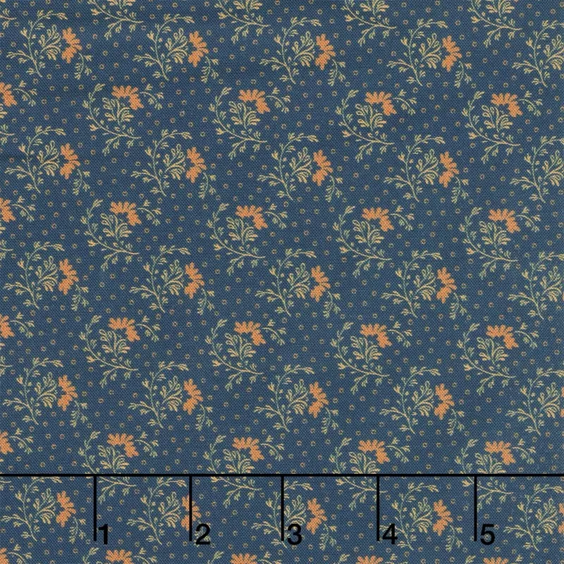 Pam’s Patchwork Stars – Window Box Flowers Navy Yardage