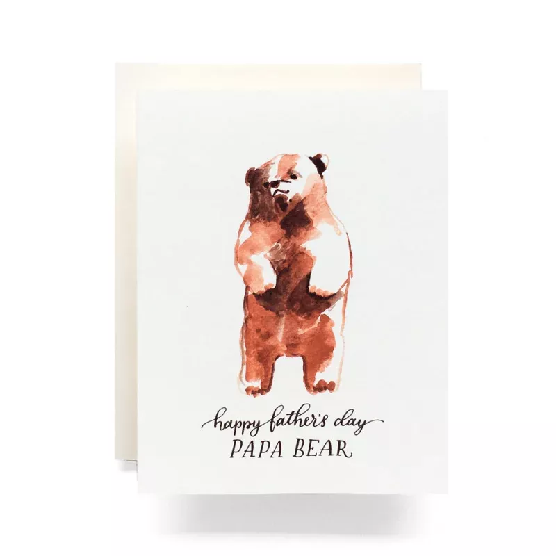 Papa Bear Greeting Card