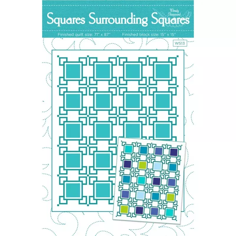 Paper Quilt Pattern – Squares Surrounding Squares