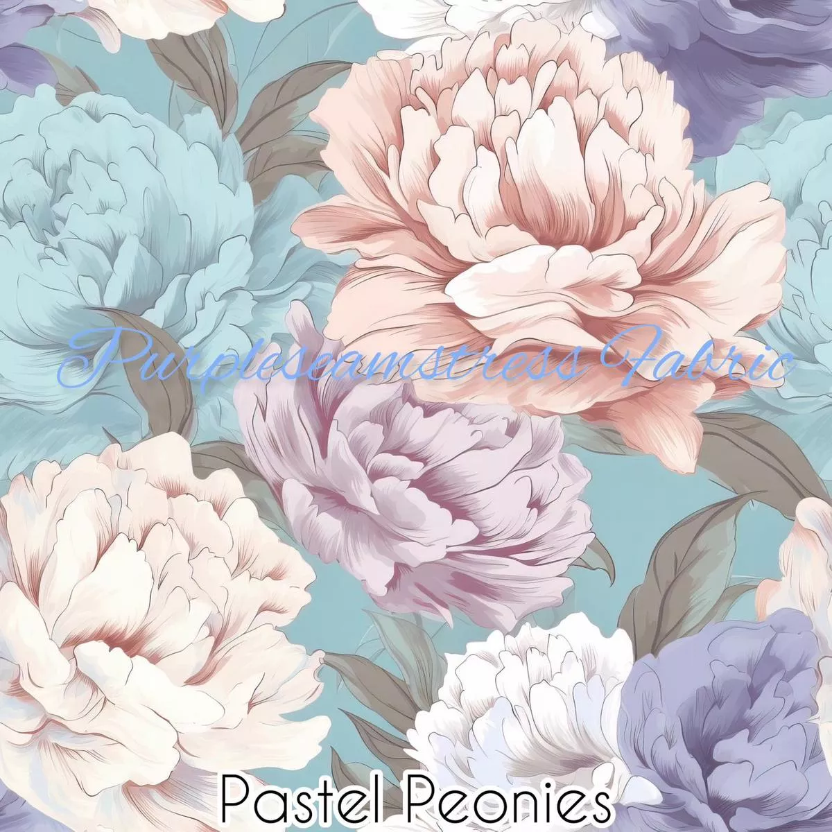 Pastel PeoniesFabric