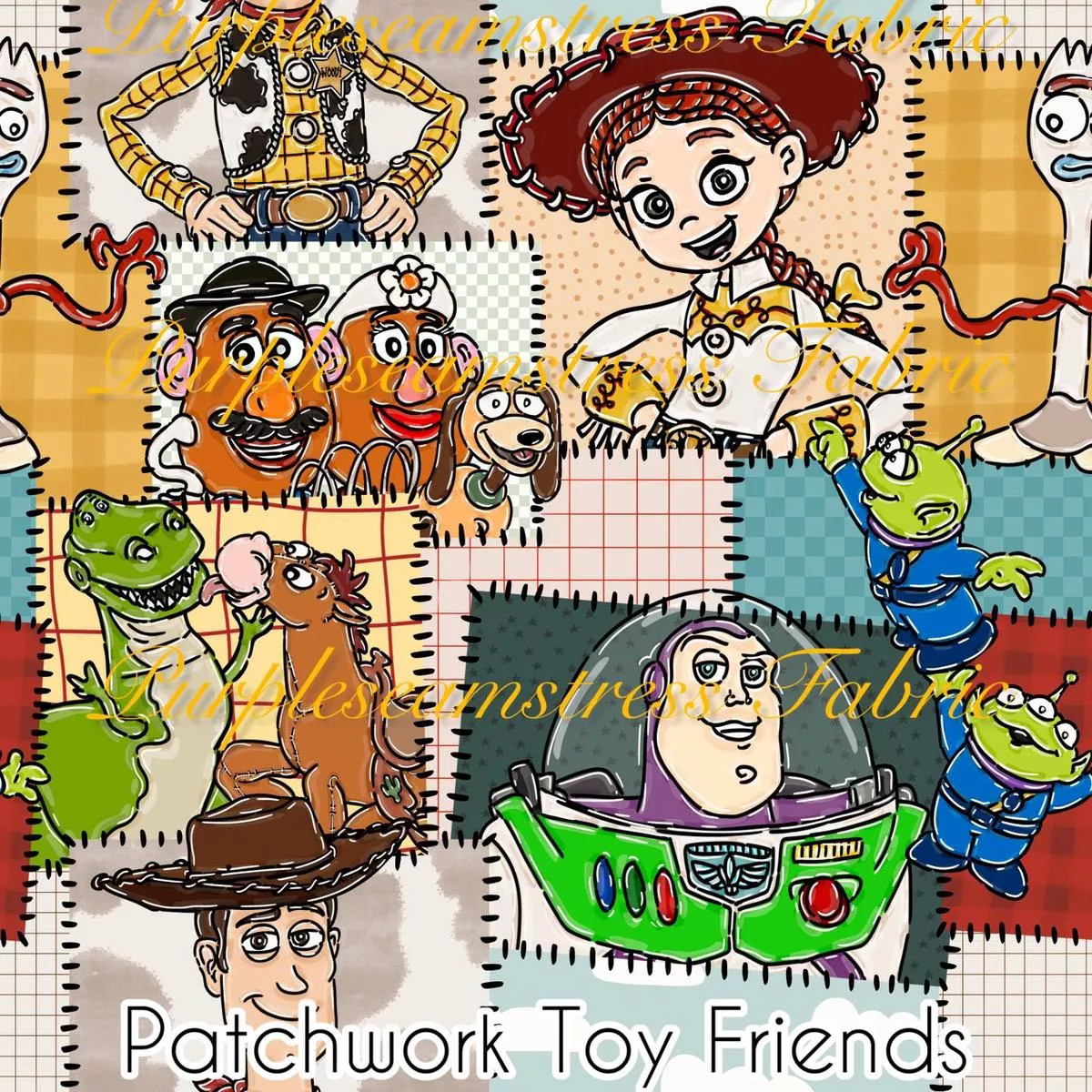 Patchwork Toy FriendsFabric