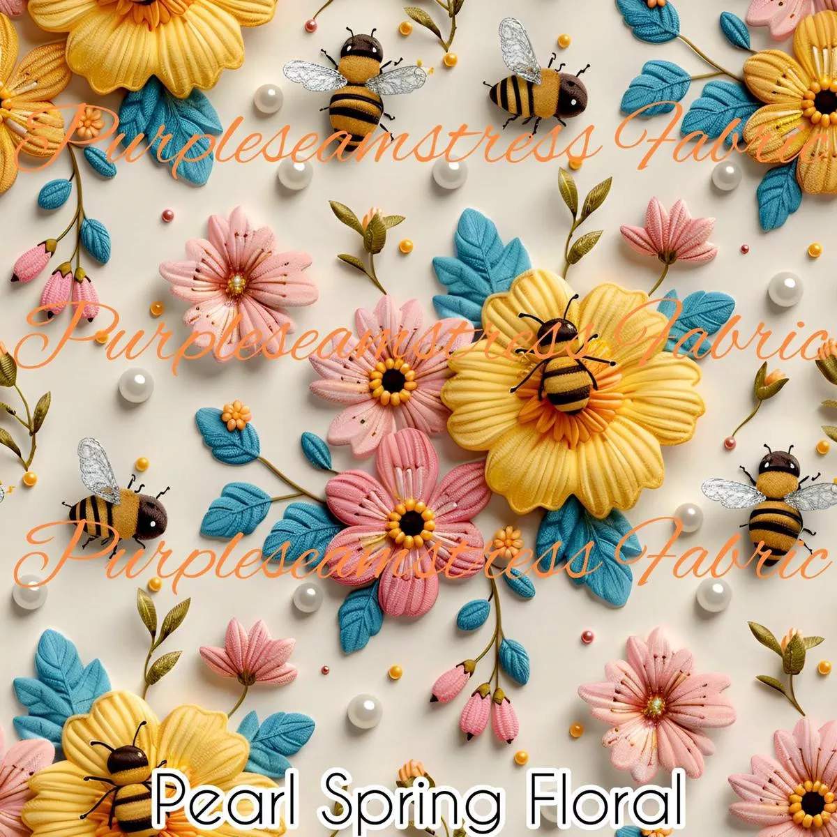 Pearl Spring FloralFabric