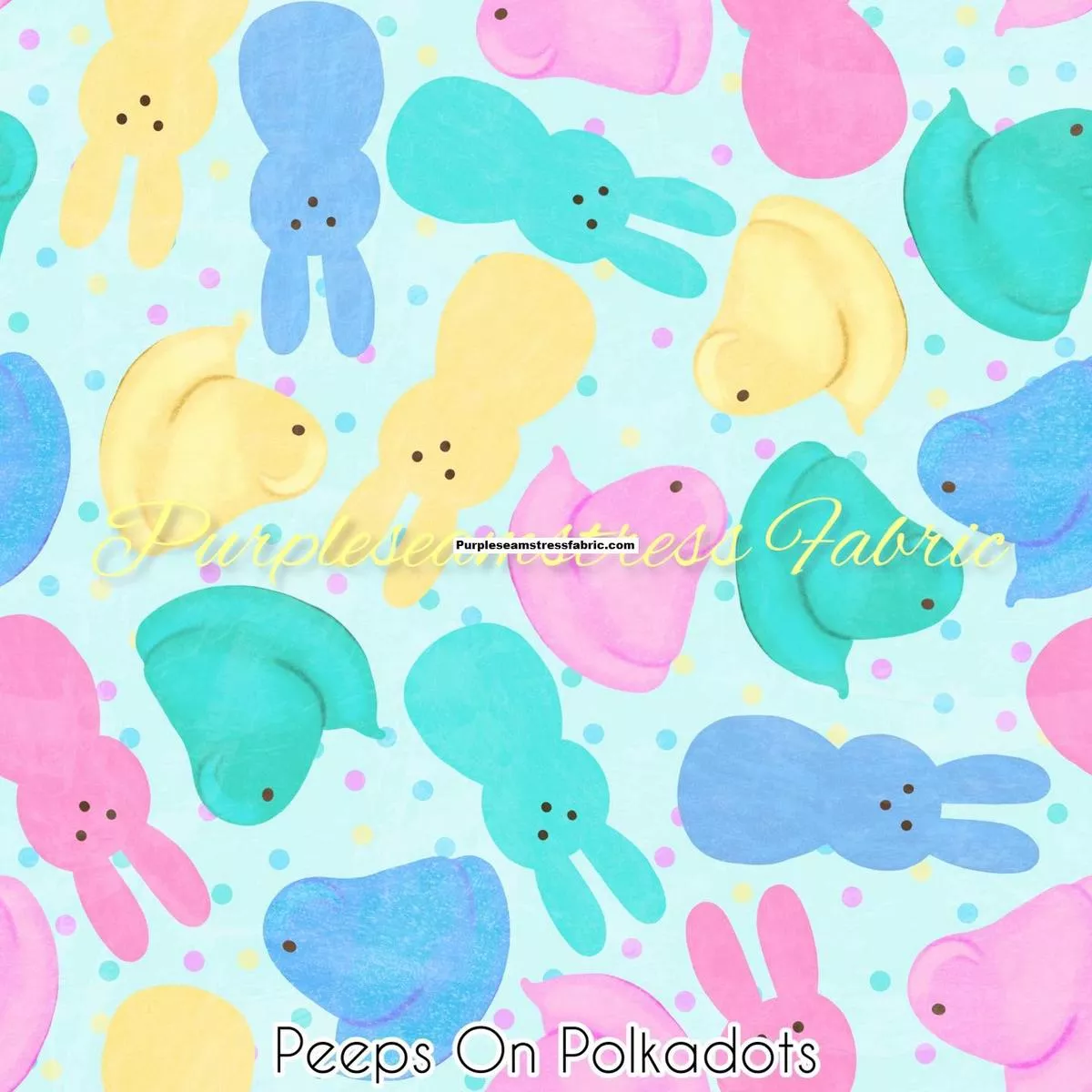 Peeps on PolkadotsFabric