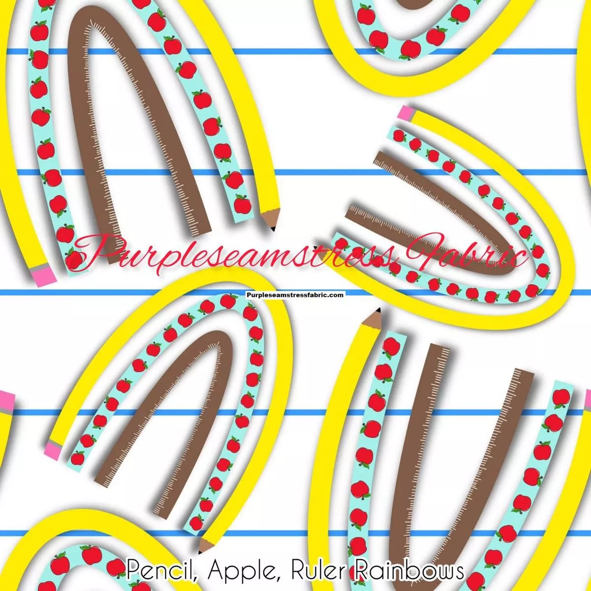 Pencil, Apple, Ruler RainbowsFa…