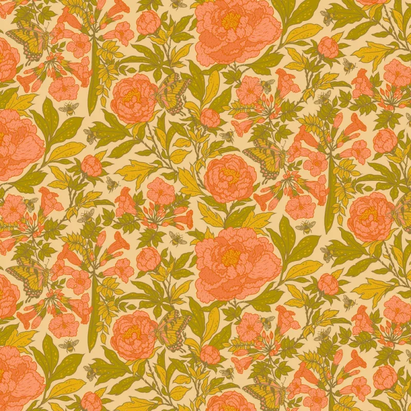 Peonies Dew | Bountiful|1/2 Yard&Fat Quarter