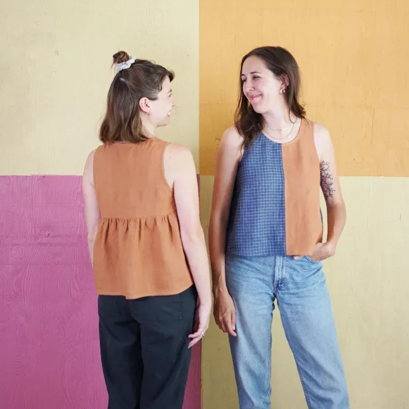 Peplum Split Tank Pattern – PDF DOWNLOAD