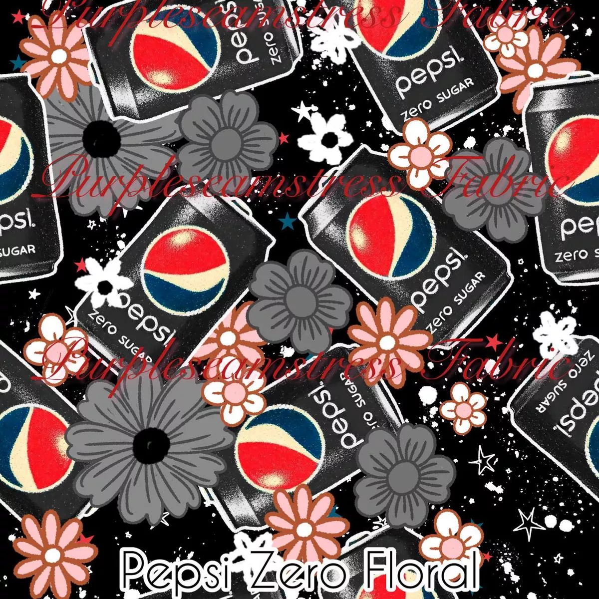 Pepsi Zero FloralFabric
