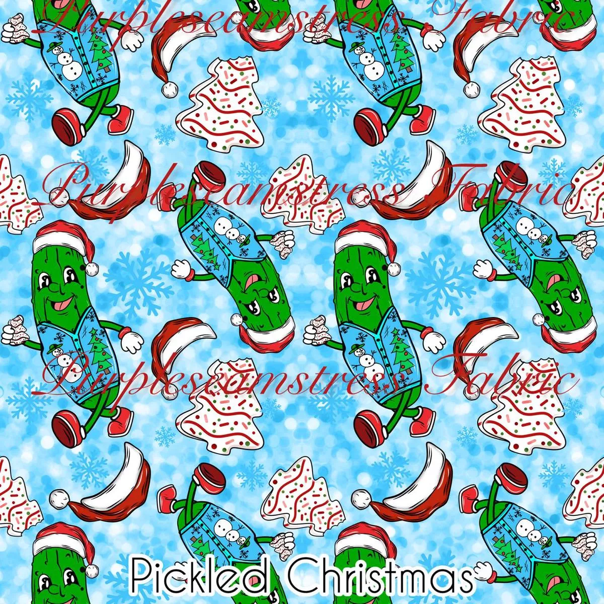Pickled ChristmasFabric