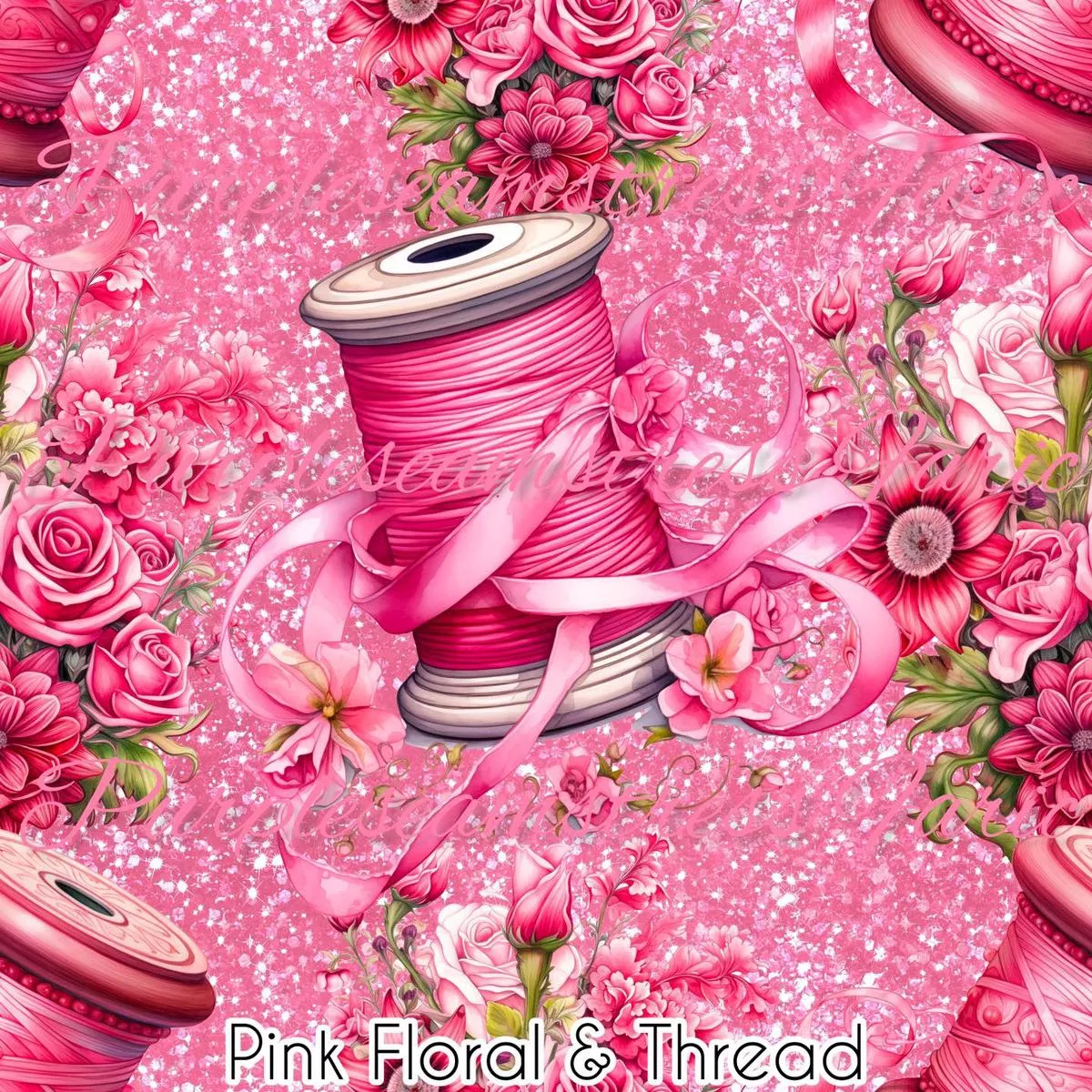 Pink Floral & ThreadFabric