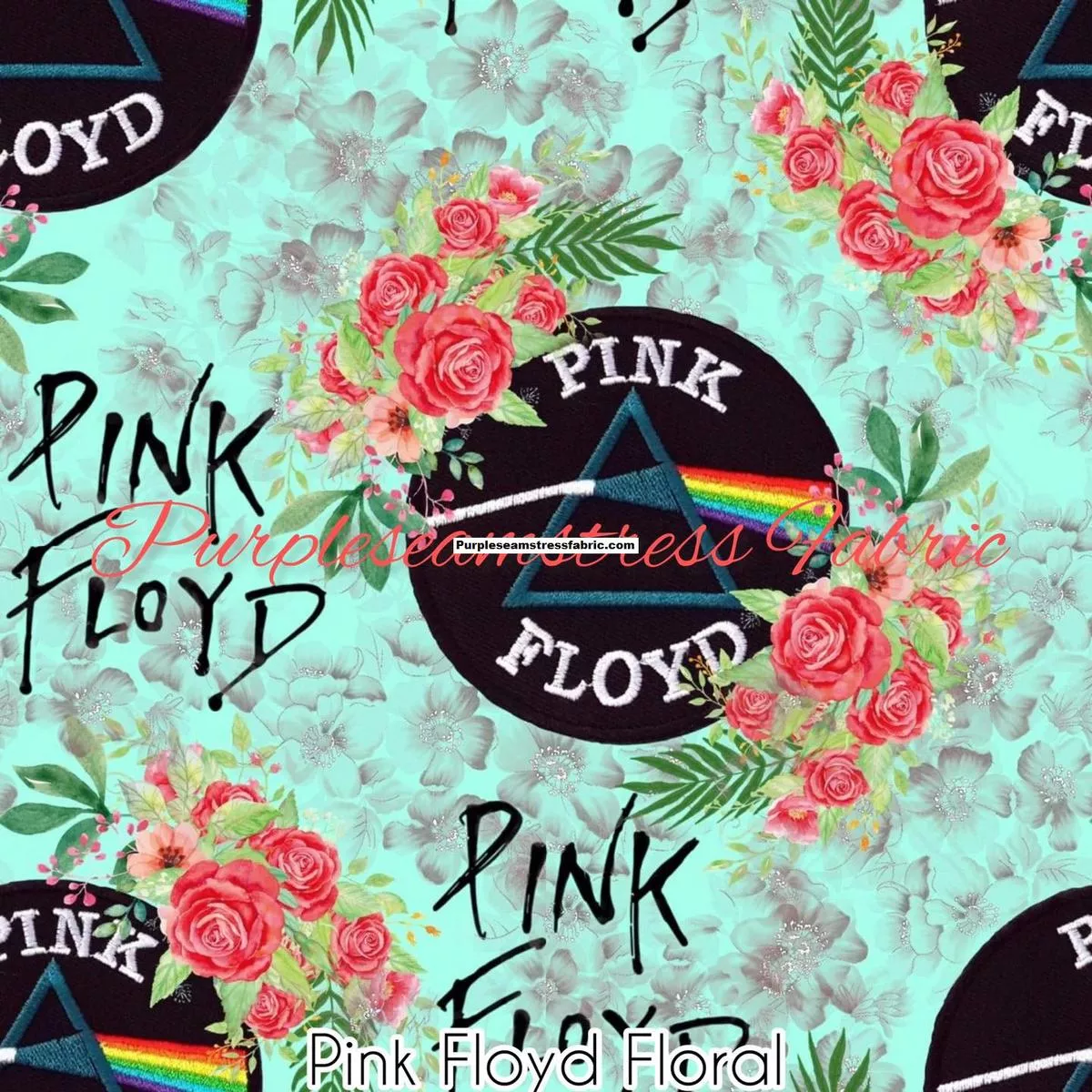 Pink Floyd FloralFabric