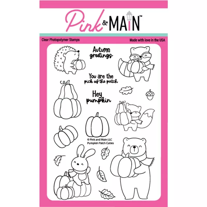 Pink and Main Pumpkin Patch Cuties Clear Stamps pm0724*