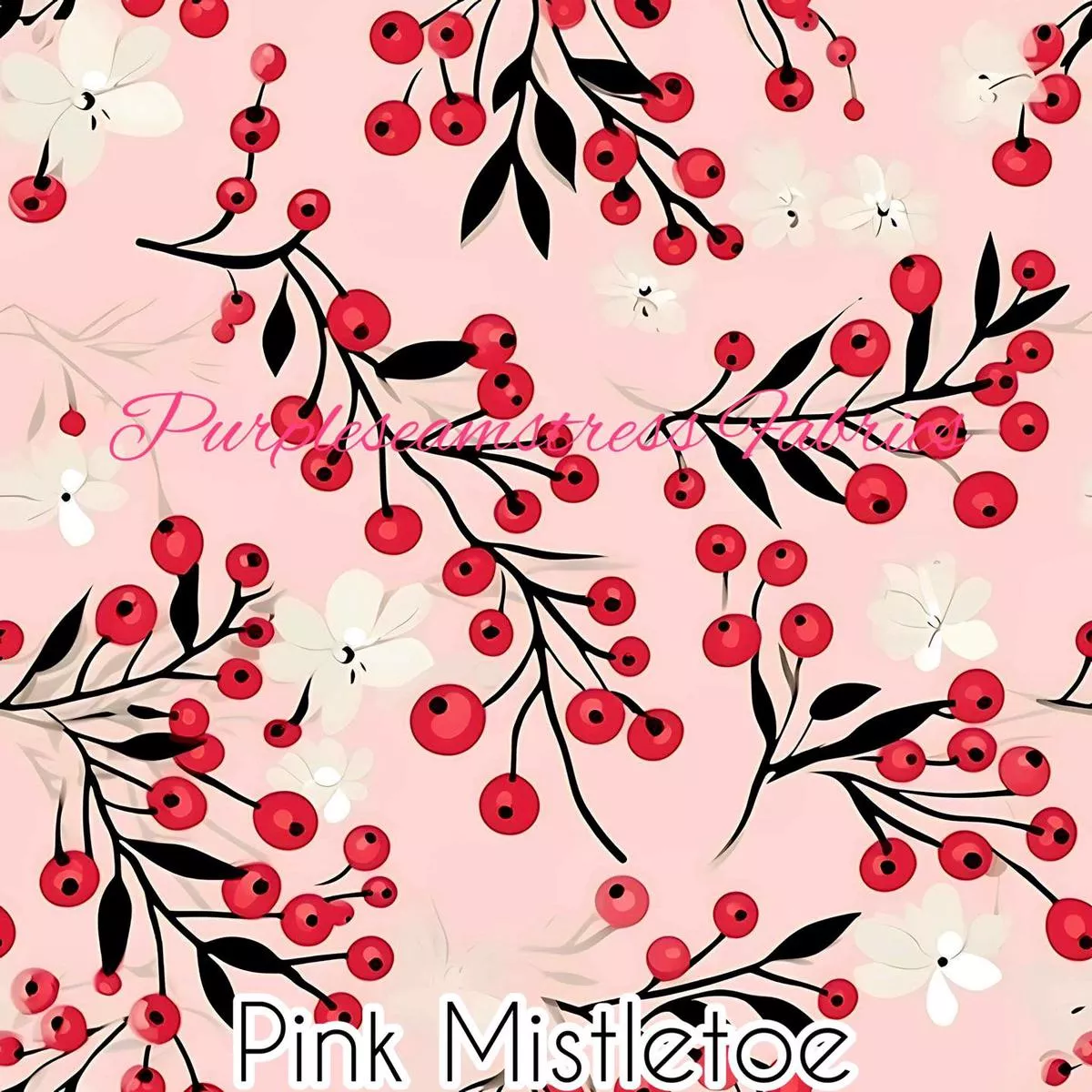 Pink MistletoeFabric