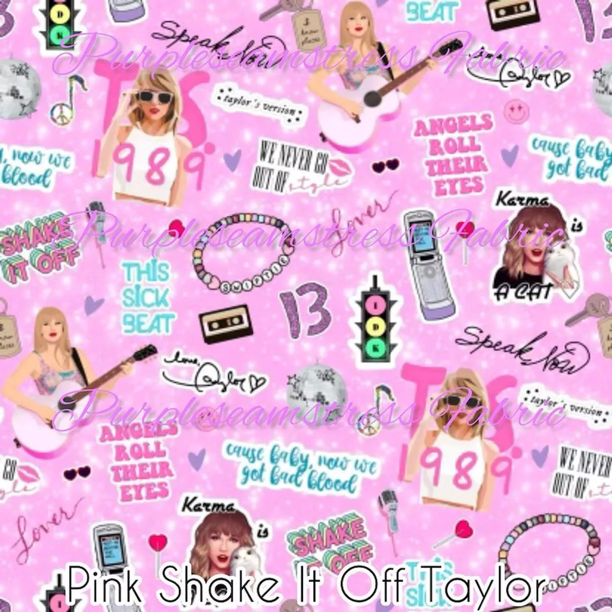 Pink Shake It Off TaylorFabric