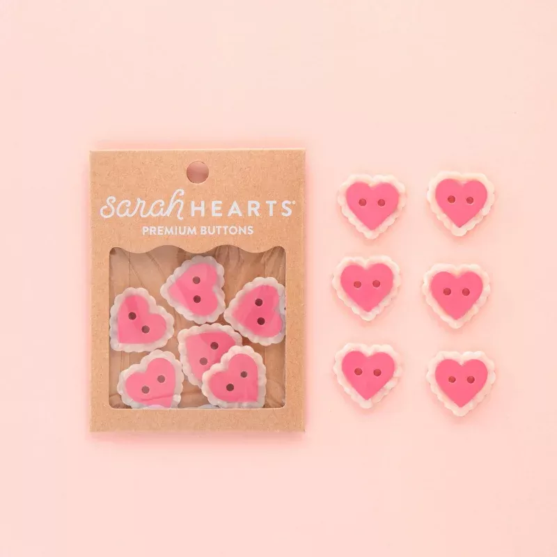 Pink Sweet Heart Large 1 Buttons