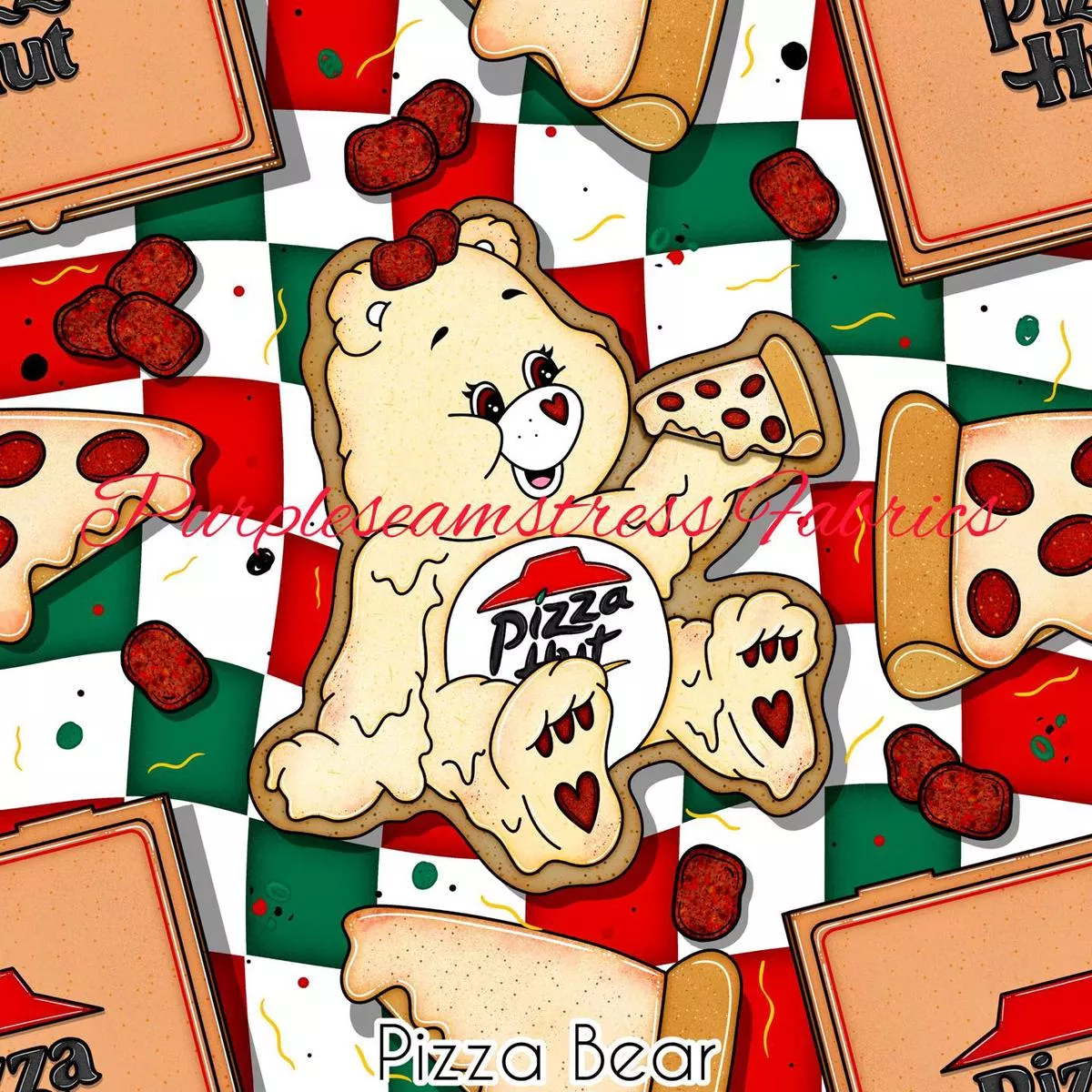 Pizza BearFabric