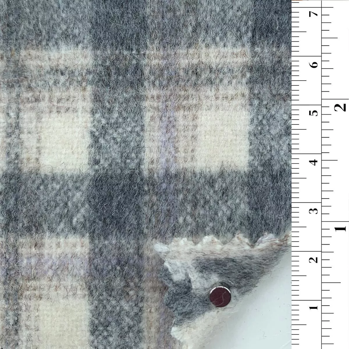 Plaid Double Cloth Wool Polyester Coating / Jacketing B006330 – Multi Color 14452