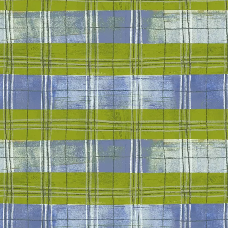 The Plaid One: Cool Lime Plaid