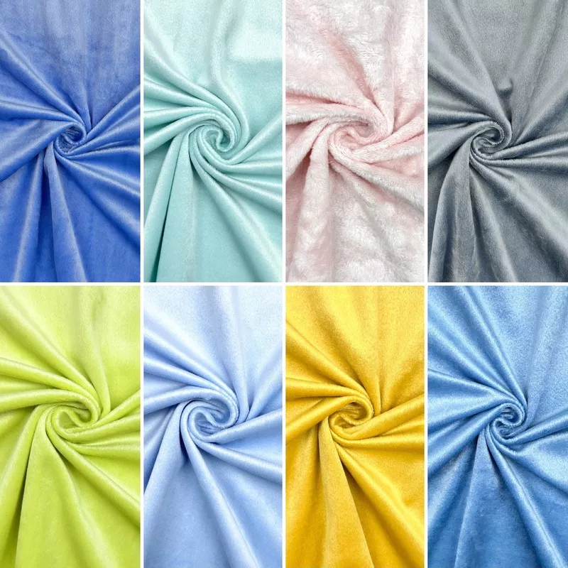 Plain Microfibre Fleece Fabric Light Pink
