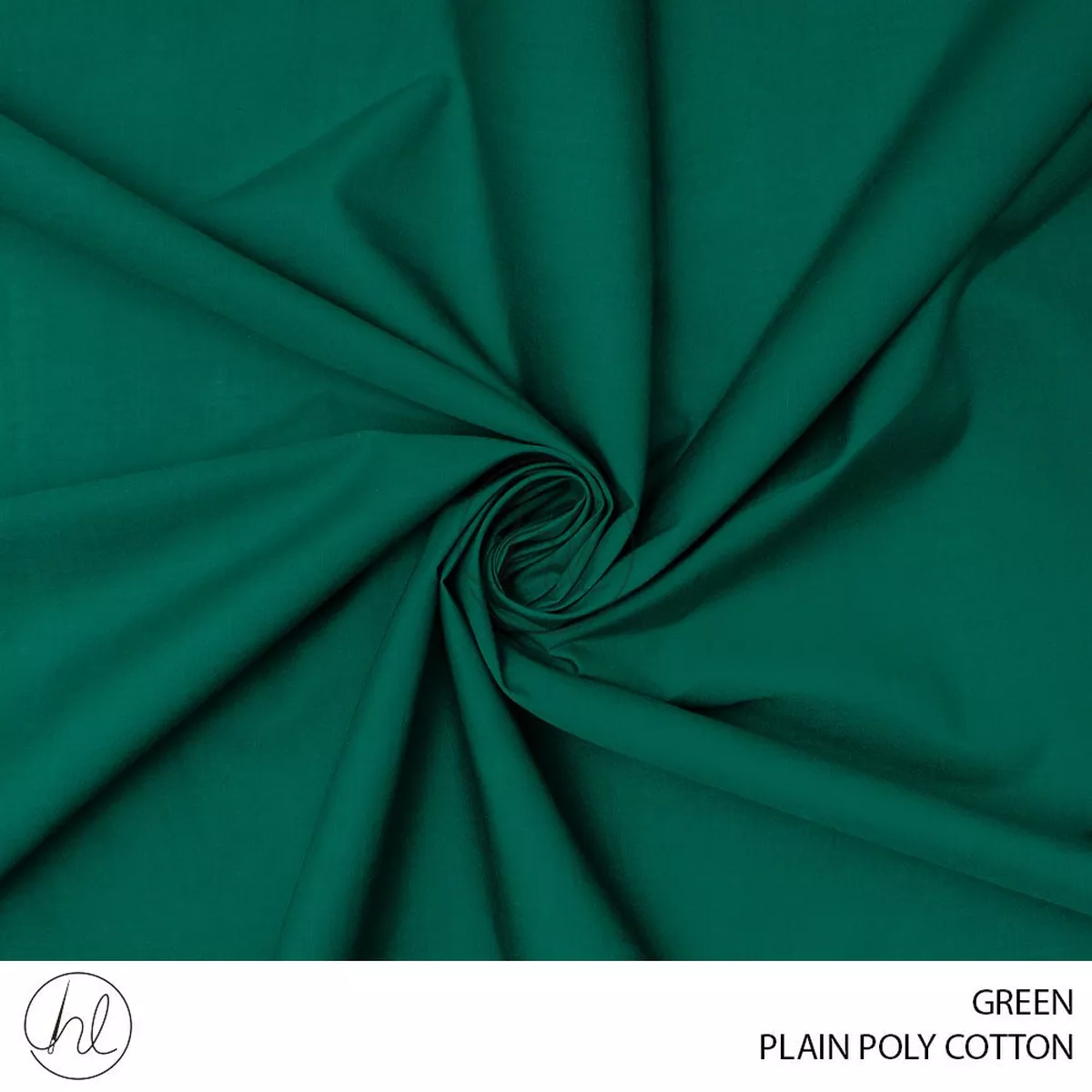 PLAIN POLY COTTON 112CM GREEN