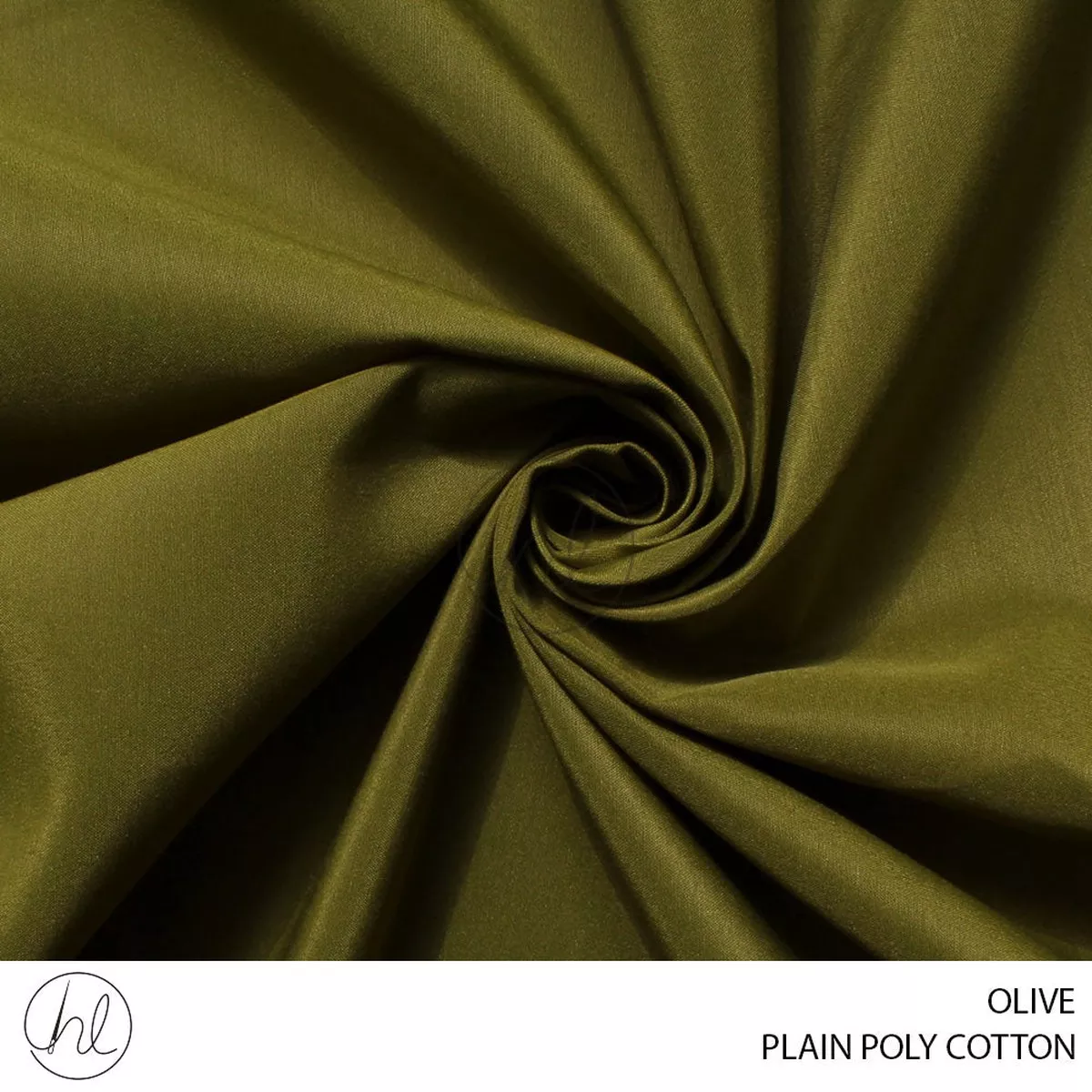 PLAIN POLY COTTON 112CM OLIVE