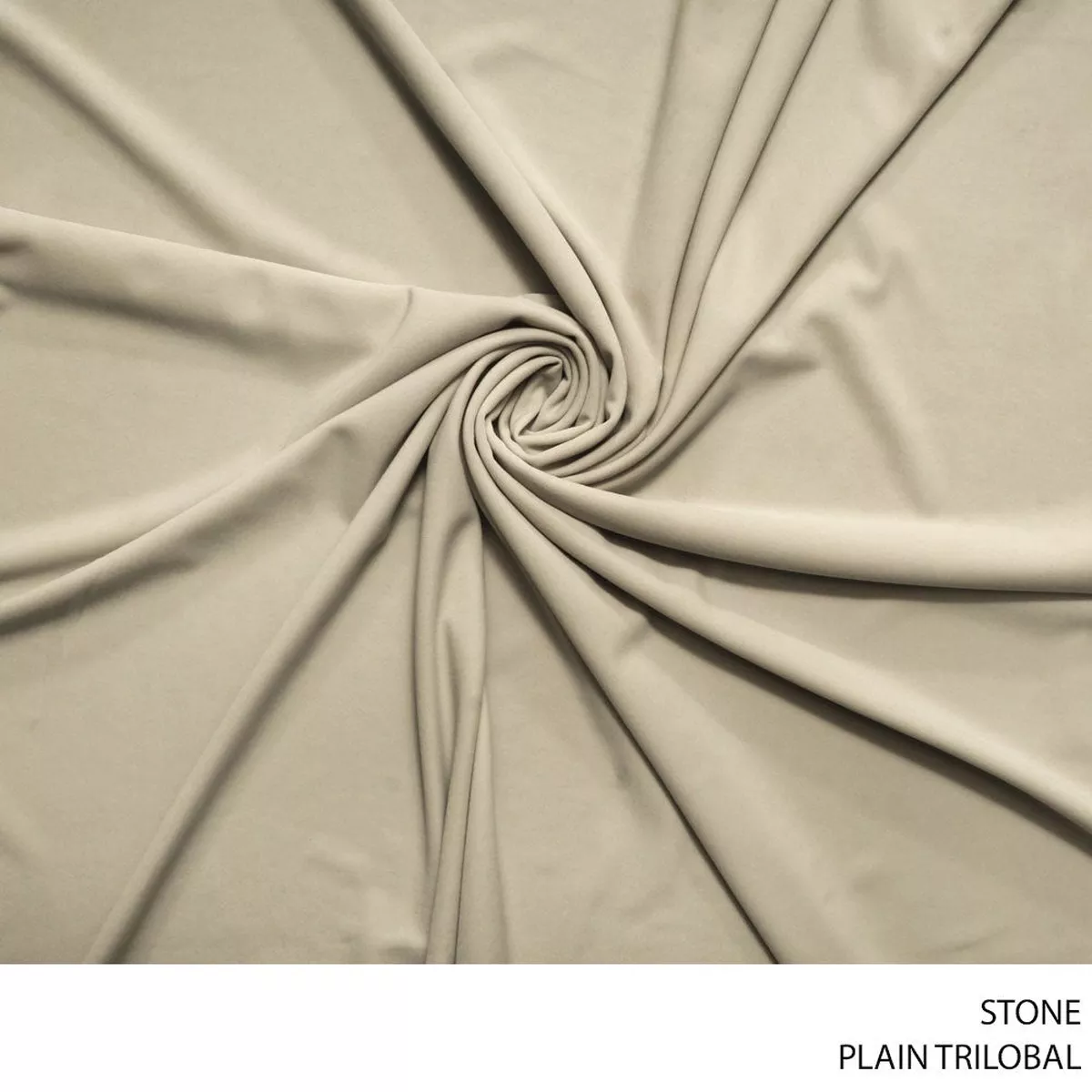 PLAIN TRILOBAL 150CM STONE ROLL ROLL 001