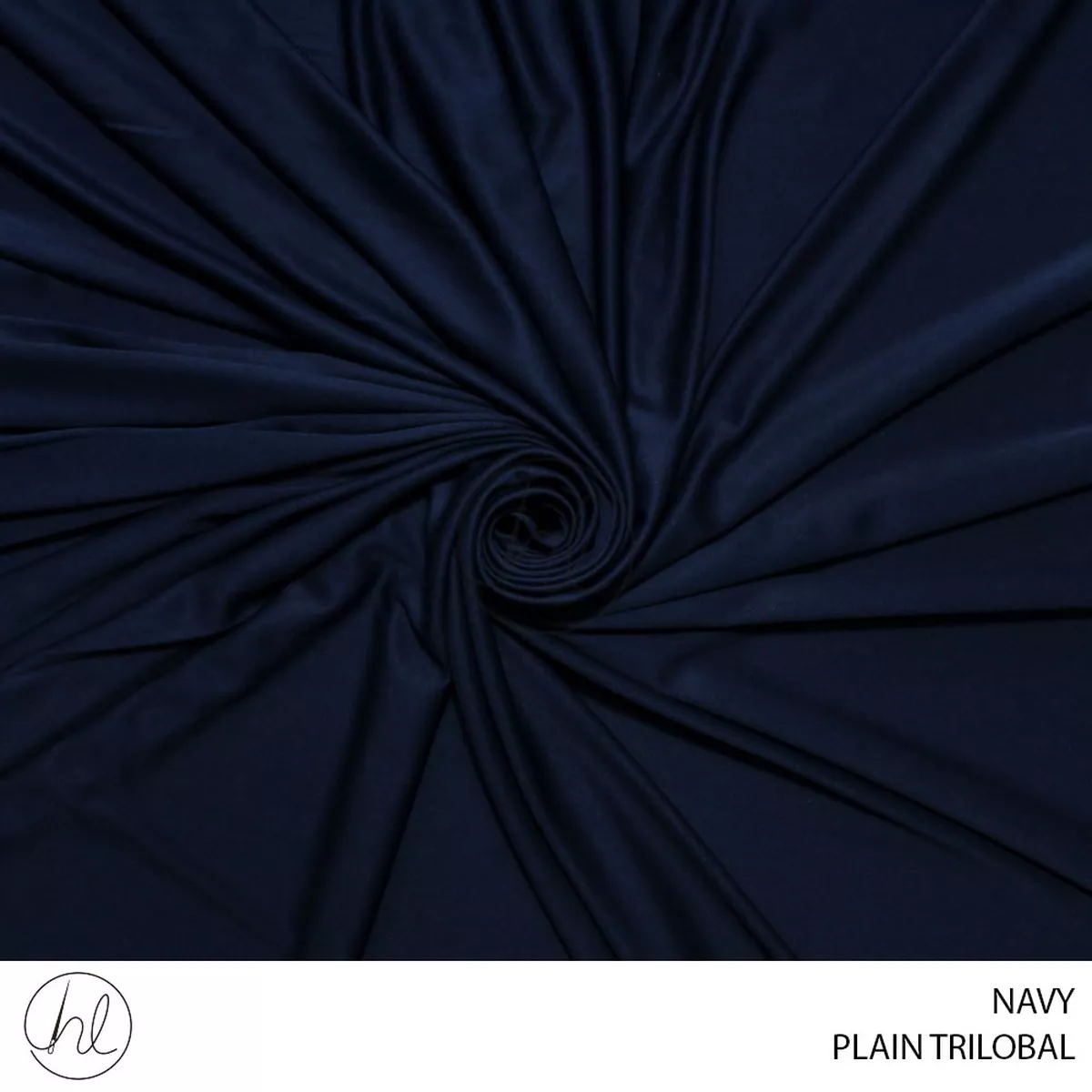 PLAIN TRILOBAL 53 NAVY 150CM PER M
