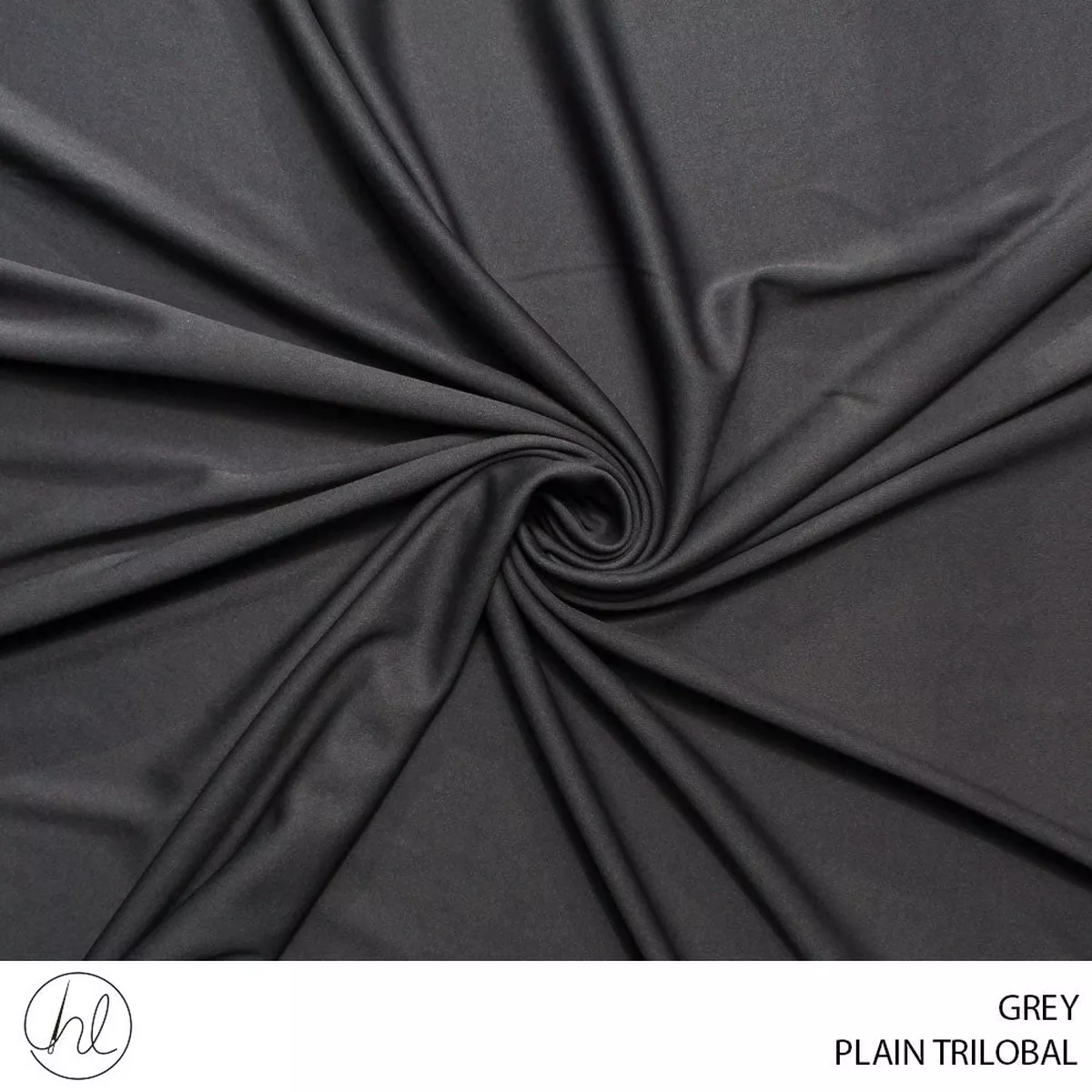 Plain Trilobal Fabric 150cm Grey