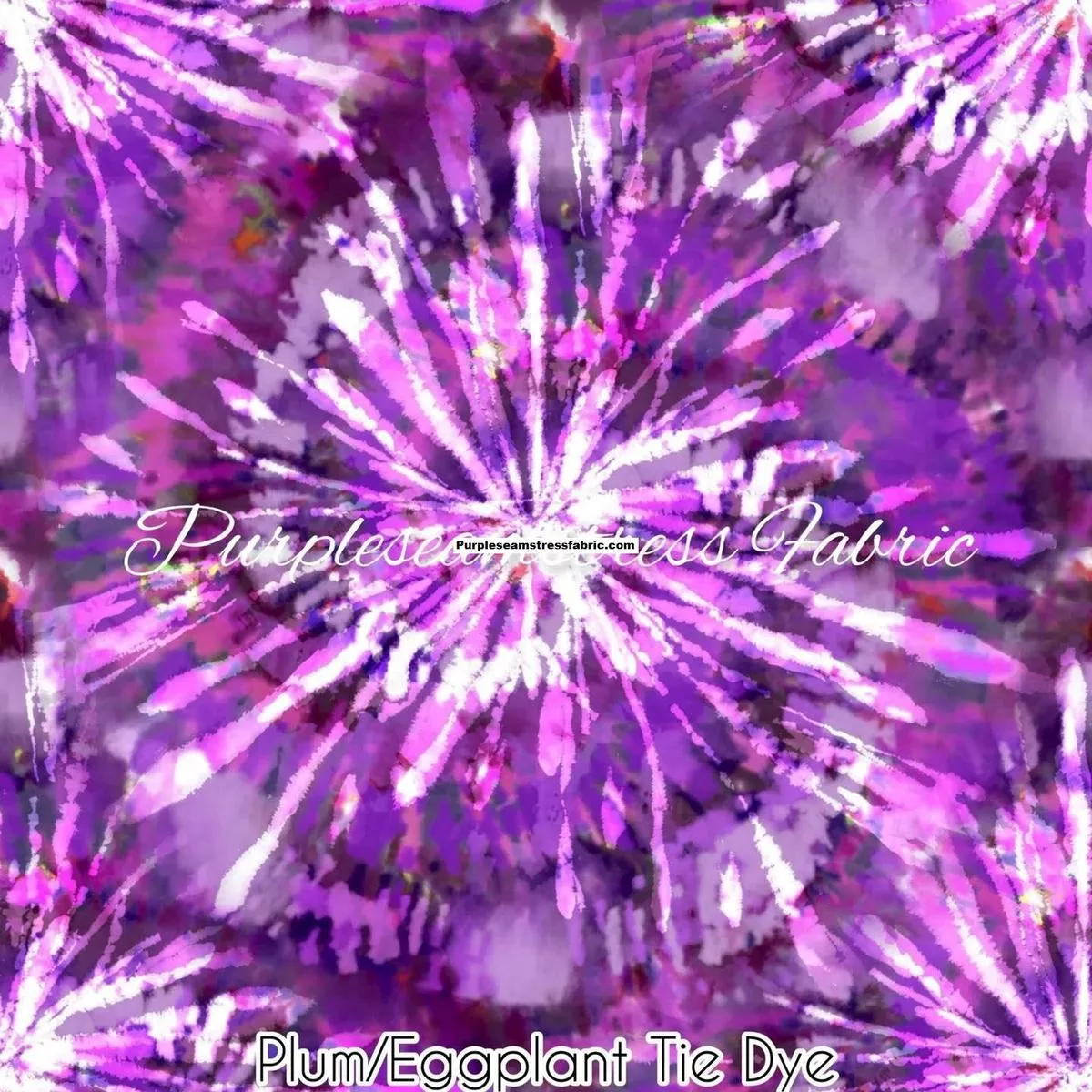Plum/Eggplant Tie DyeFabric