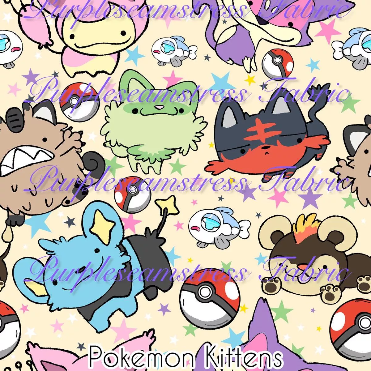 Pokemon KittensFabric