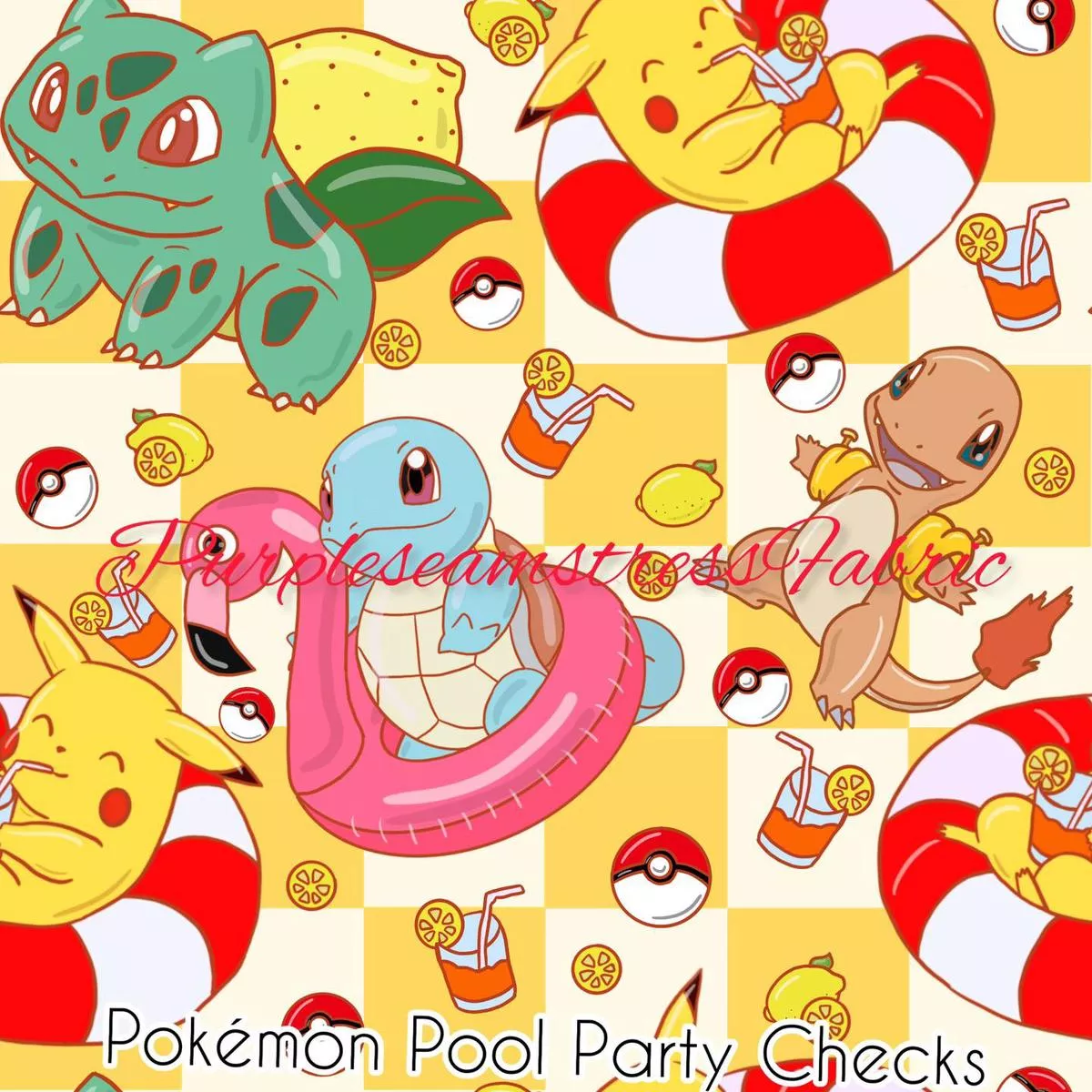 Pokemon Pool Party ChecksFabric