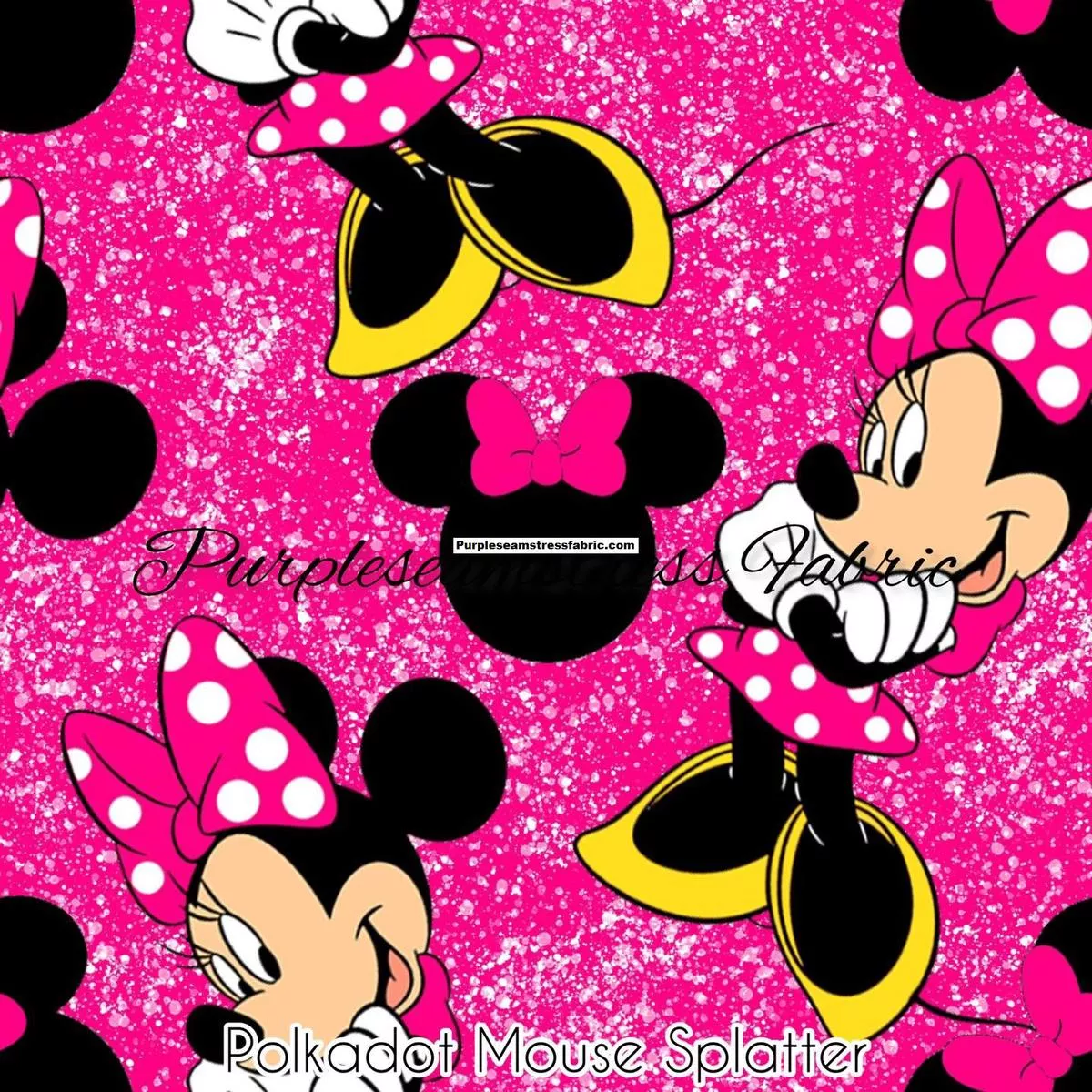 Polkadot Mouse SplatterFabric