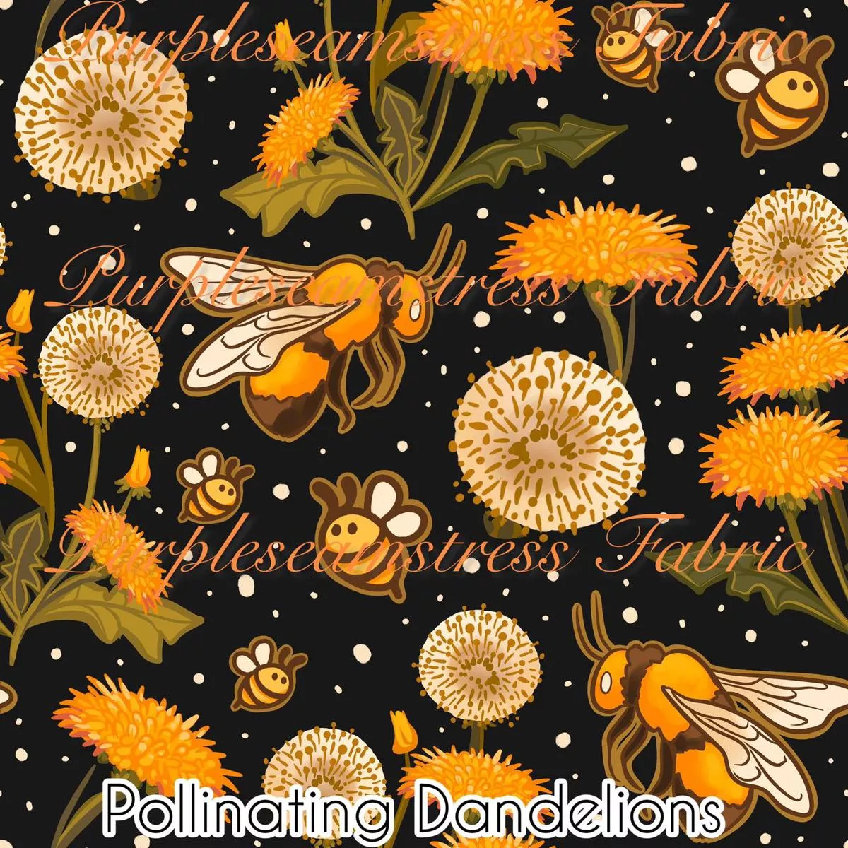 Pollinating DandelionsFabric