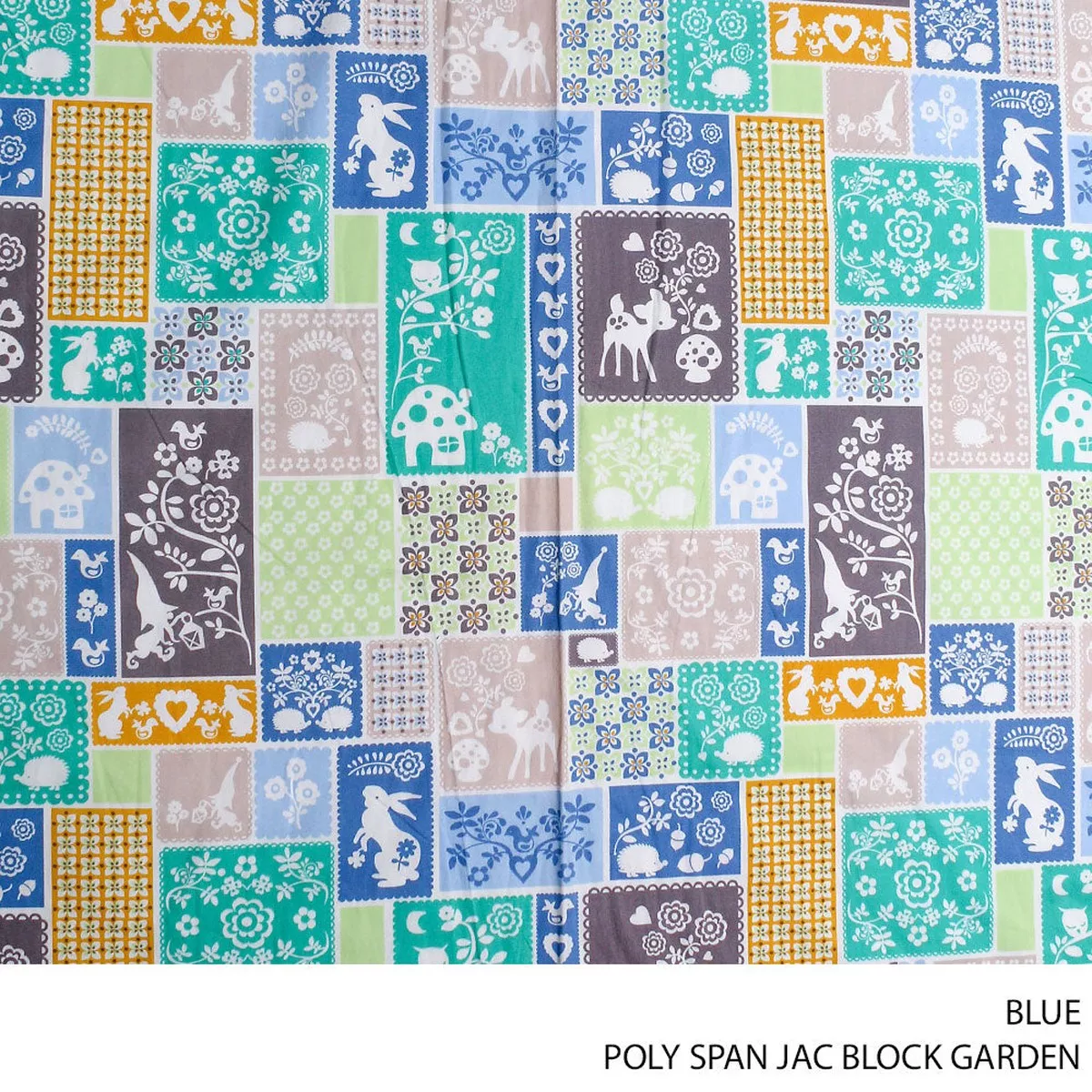POLY SPAN JAC BLOCK GARDEN BLUE ROLL ROLL 001