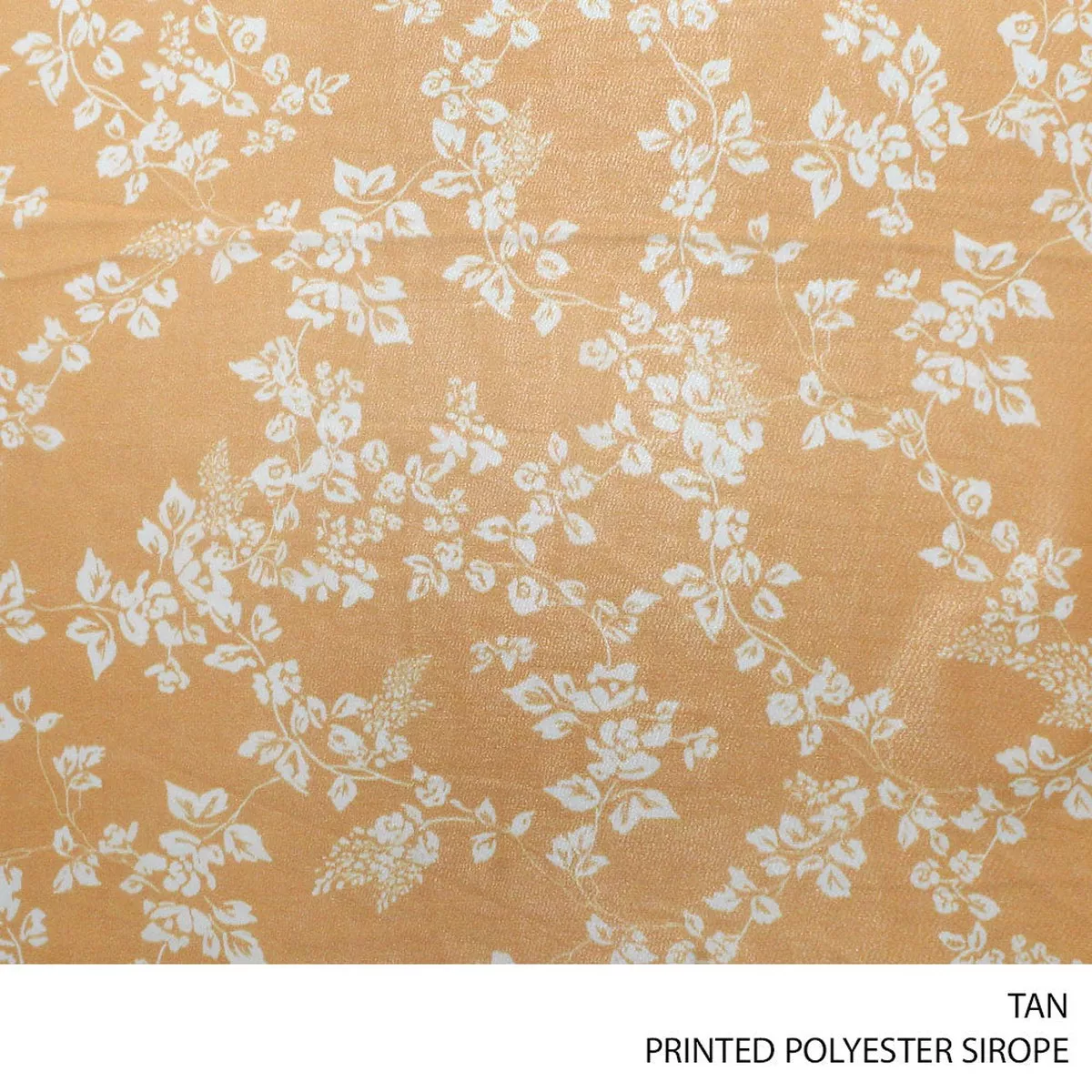 POLYESTER PRT SIROPE FABRIC TAN