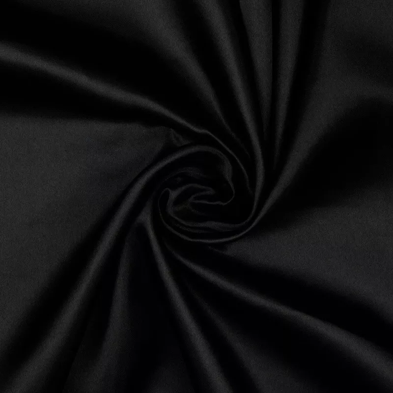 Polyester Satin Fabric – Black