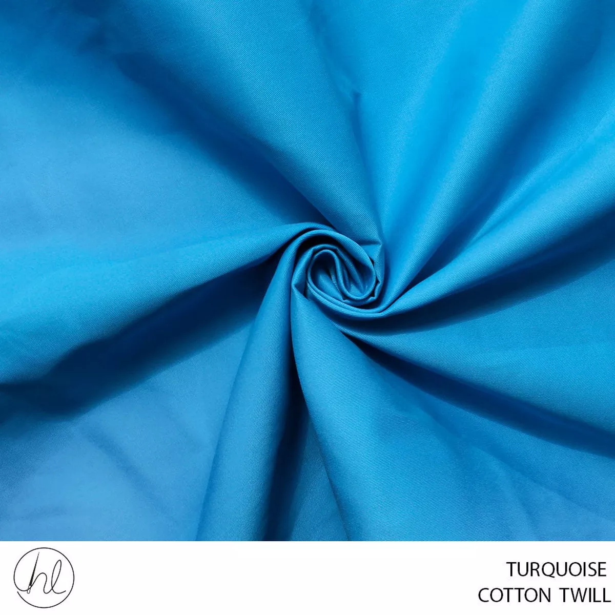 POLYESTER TWILL 150CM TURQUOISE