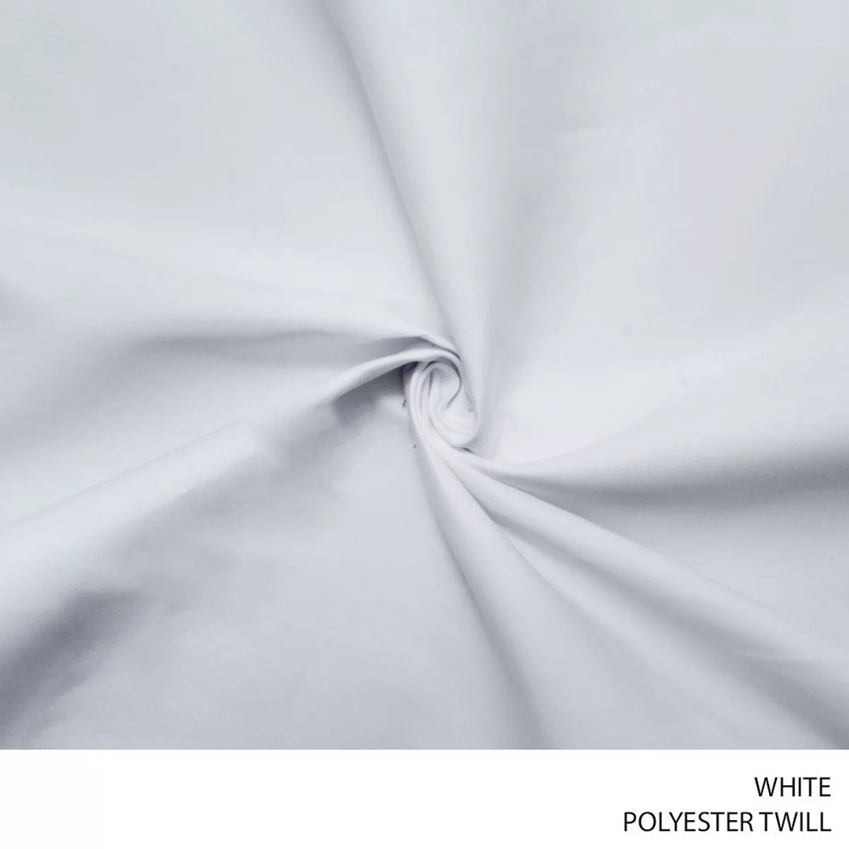 POLYESTER TWILL 150CM WHITE