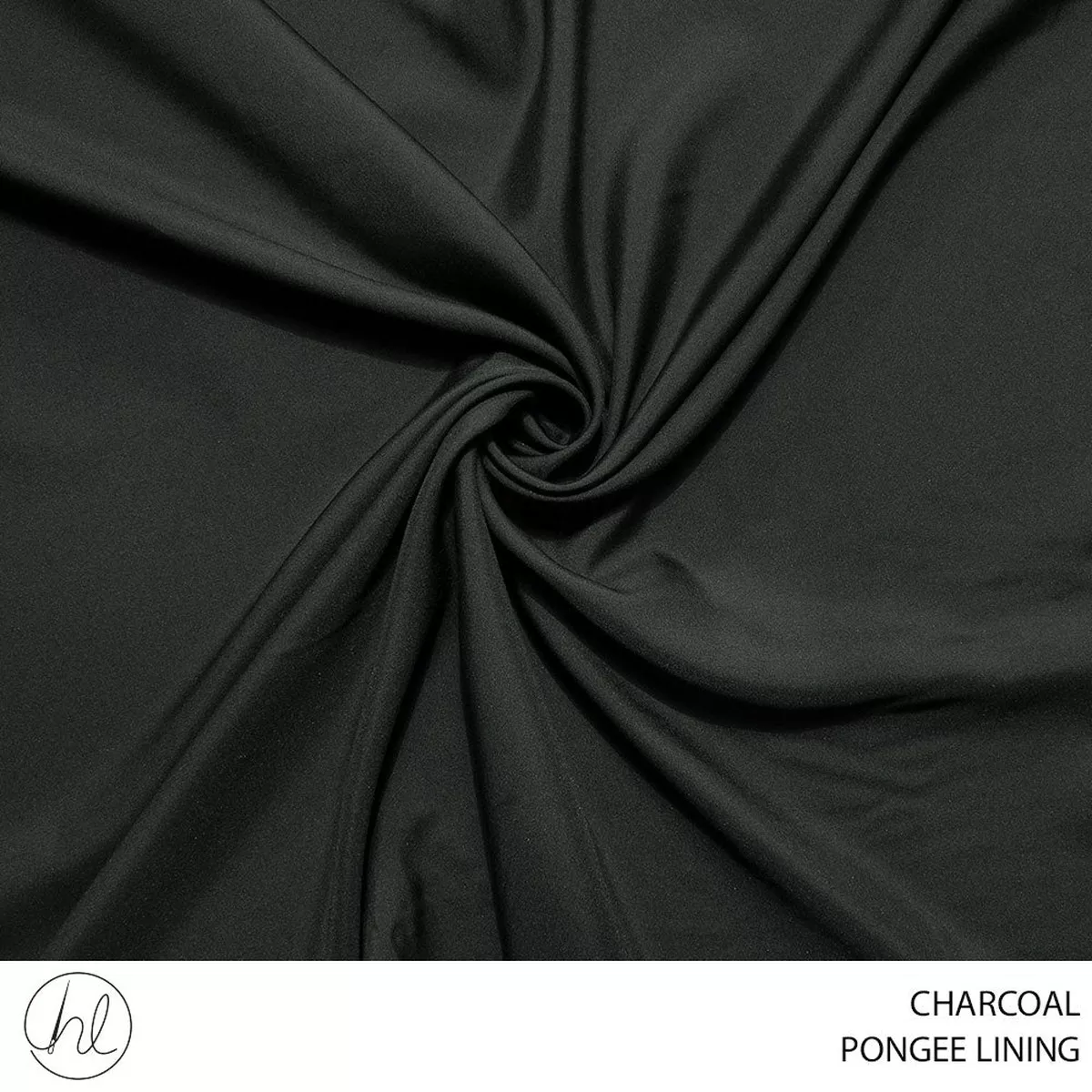 PONGEE LINING PLAIN FABRIC 150CM CHARCOAL