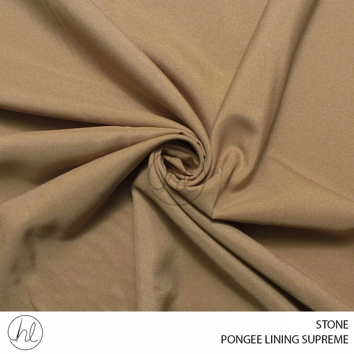 PONGEE LINING PLAIN FABRIC 150CM STONE