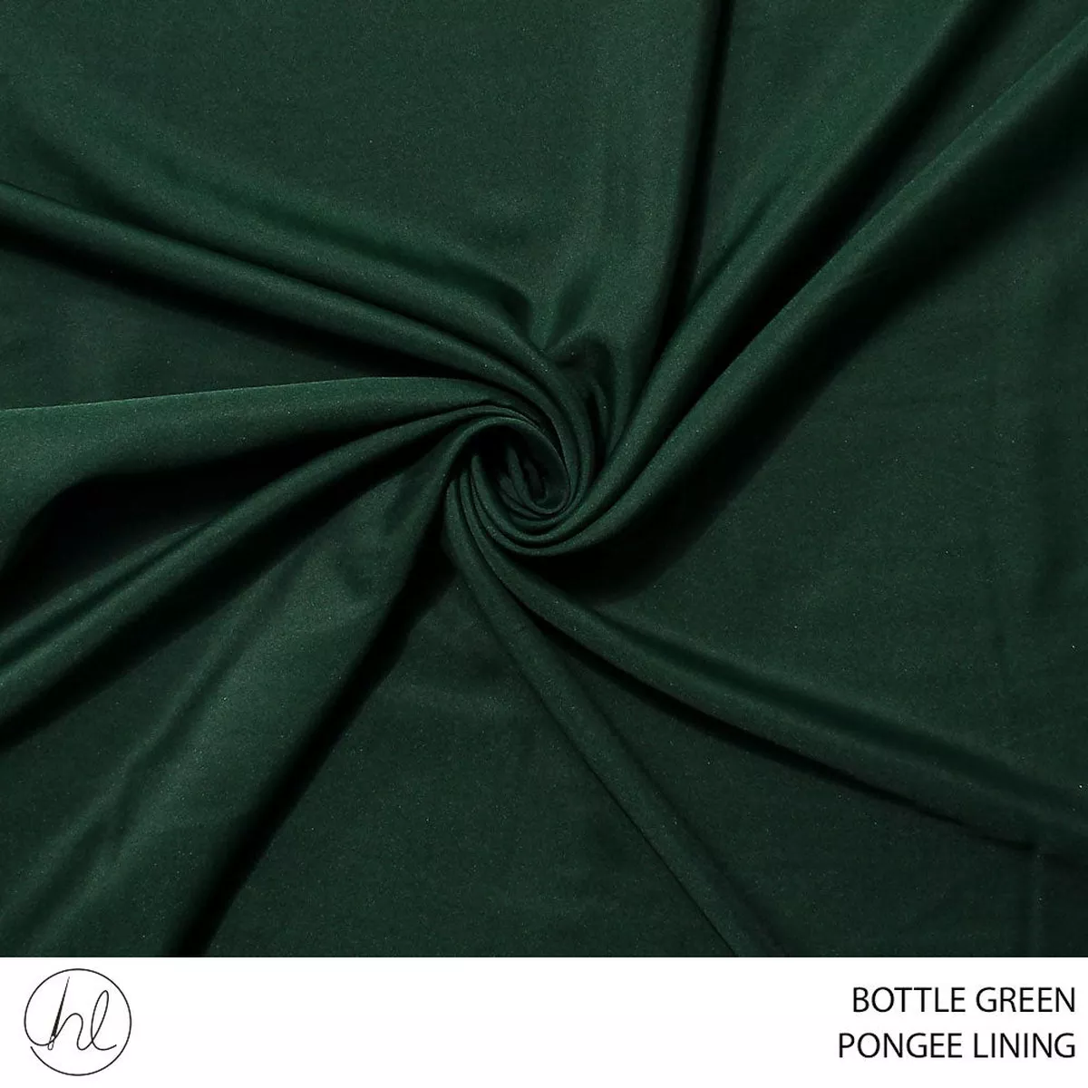 PONGEE LINING SUPREME PLAIN FABRIC 150CM BOTTLE GREEN