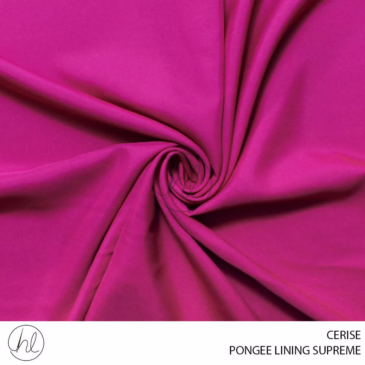 PONGEE LINING SUPREME PLAIN FABRIC 150CM CERISE