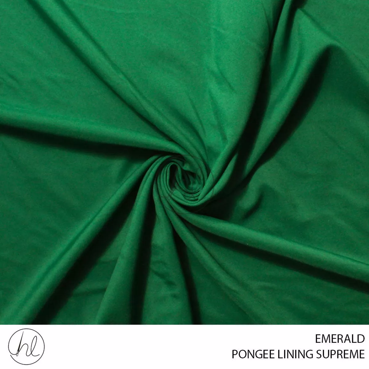 PONGEE LINING SUPREME PLAIN FABRIC 150CM EMERALD