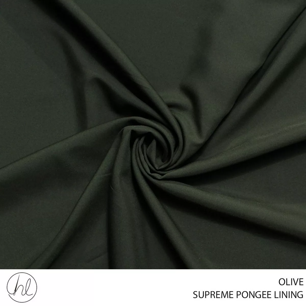 PONGEE LINING SUPREME PLAIN FABRIC 150CM OLIVE