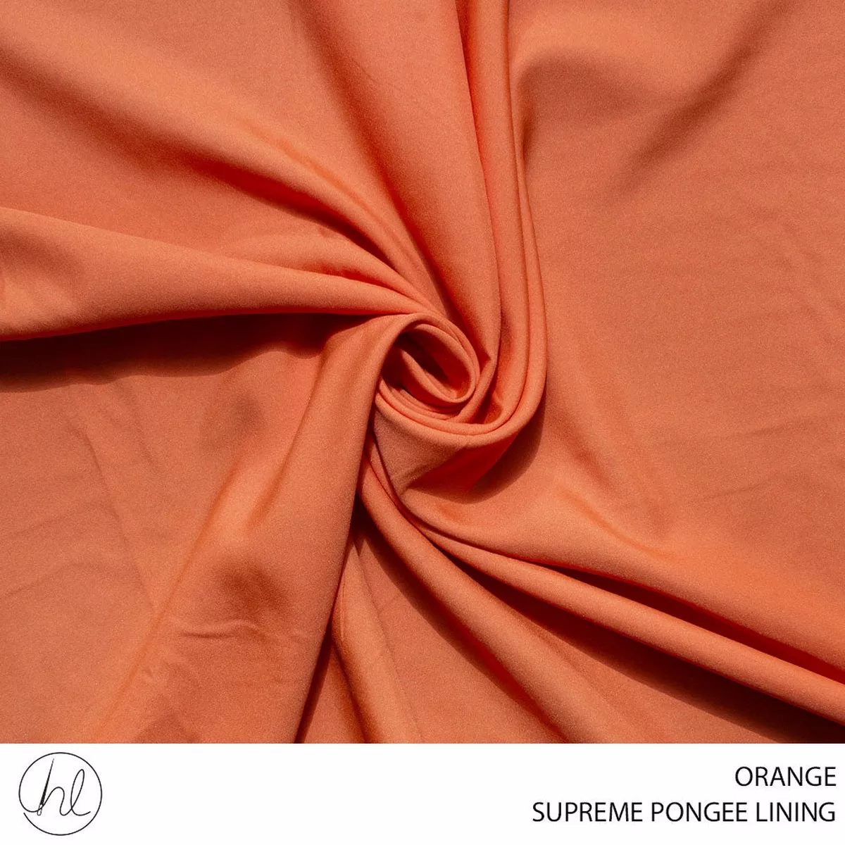 PONGEE LINING SUPREME PLAIN FABRIC 150CM ORANGE