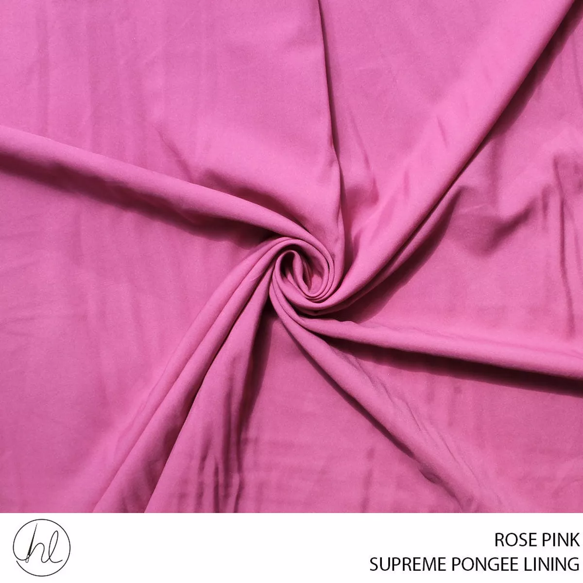 PONGEE LINING SUPREME PLAIN FABRIC 150CM ROSE PINK