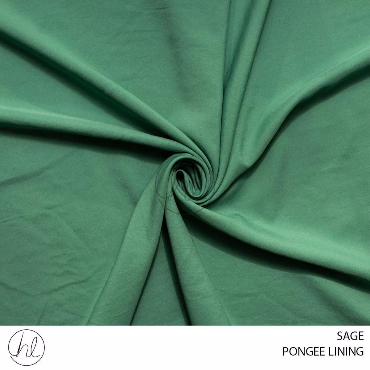 PONGEE LINING SUPREME PLAIN FABRIC 150CM SAGE