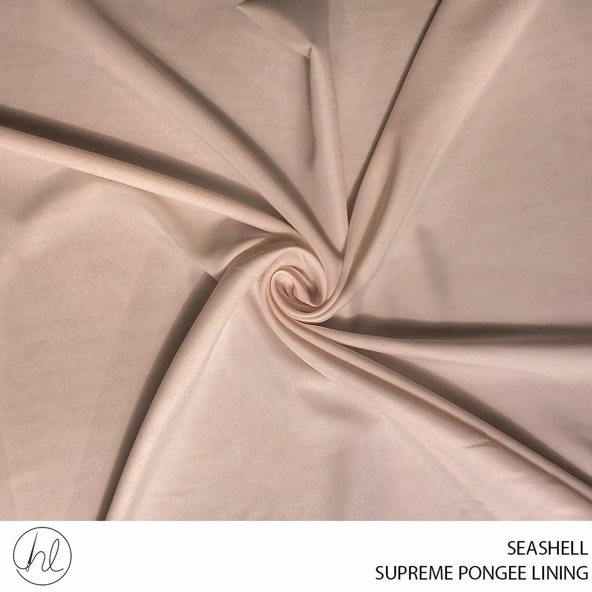 PONGEE LINING SUPREME PLAIN FABRIC 150CM SEASHELL