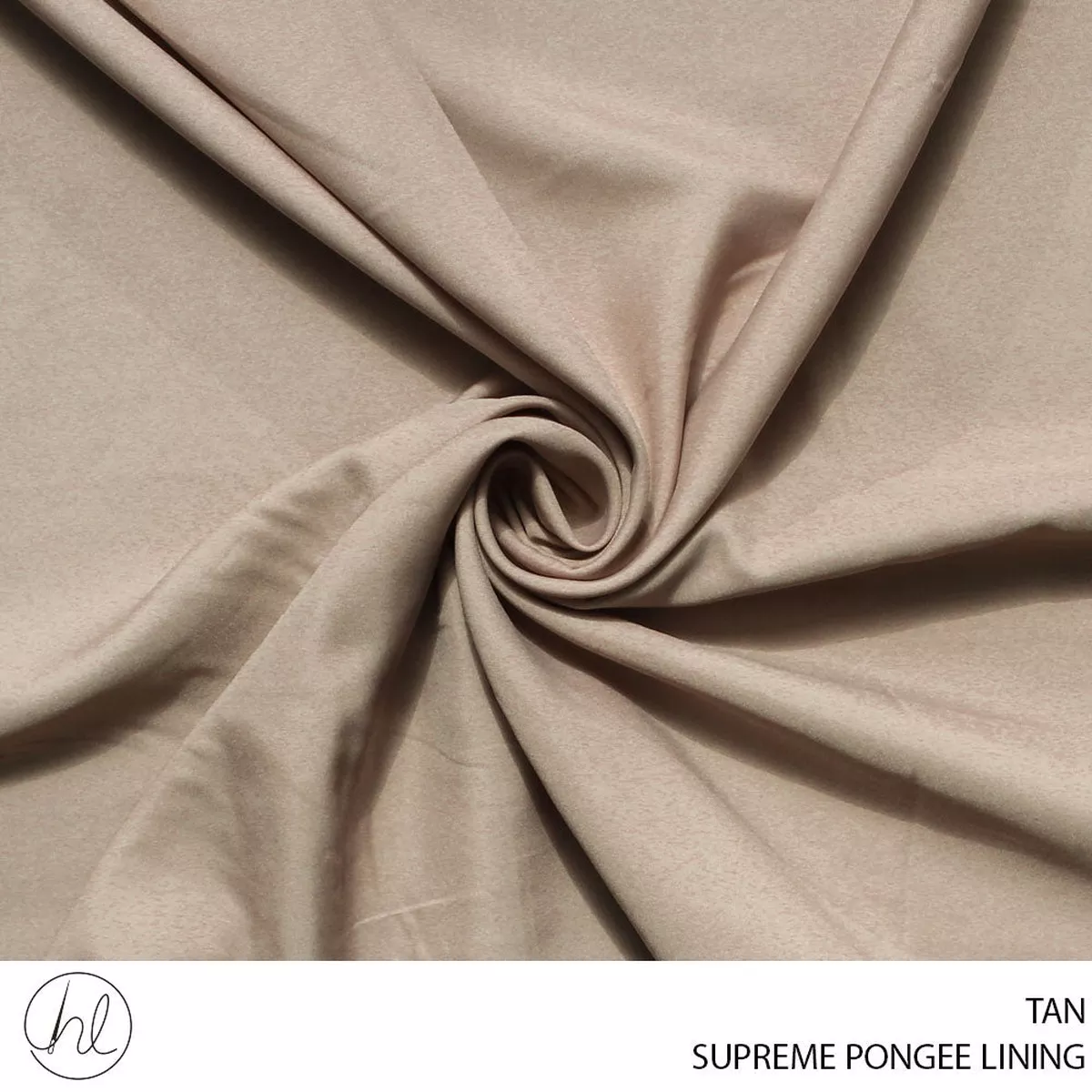 PONGEE LINING SUPREME PLAIN FABRIC 150CM TAN