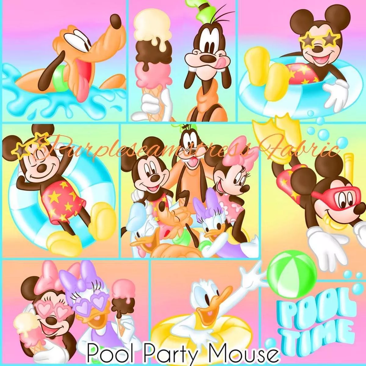 Pool Party MouseFabric